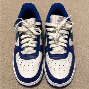 Nike Blue and White Sneakers